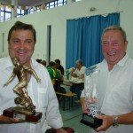 Peter Johnson present Man of Match award